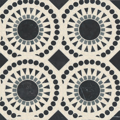 Bedrosians Solis 14.25" x 14.25" Honed Nero Marquina/Bardiglio/Myra Beige
