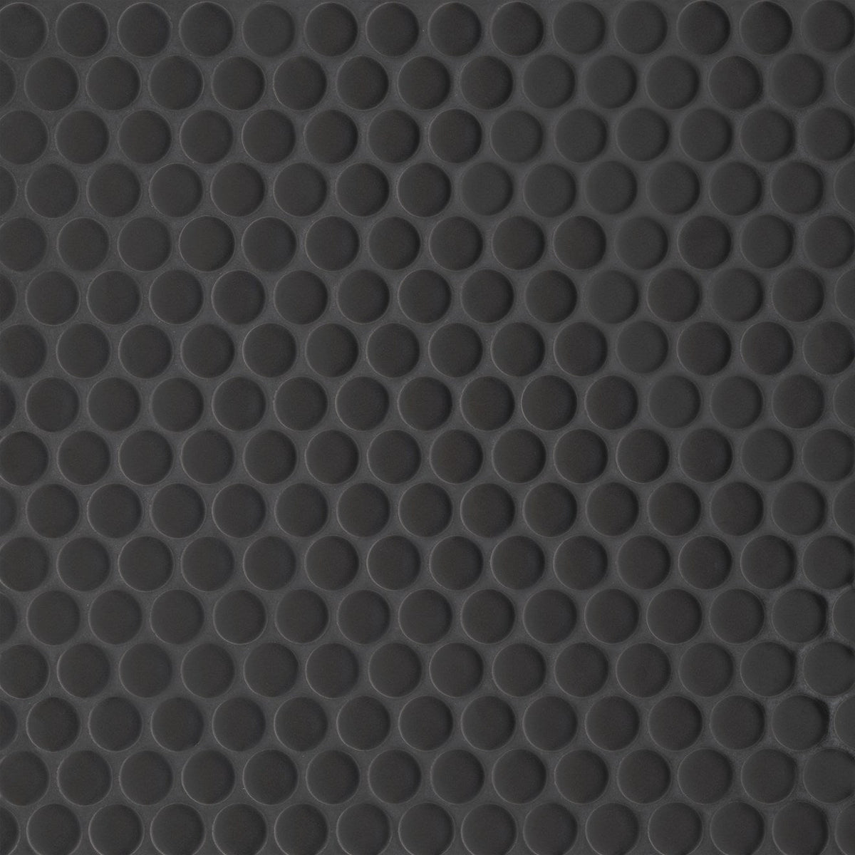 Bedrosians Le Cafe 3/4" x 3/4" Penny Round Matte Black