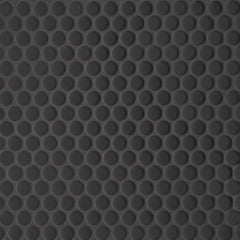 Bedrosians Le Cafe 3/4" x 3/4" Penny Round Matte Black