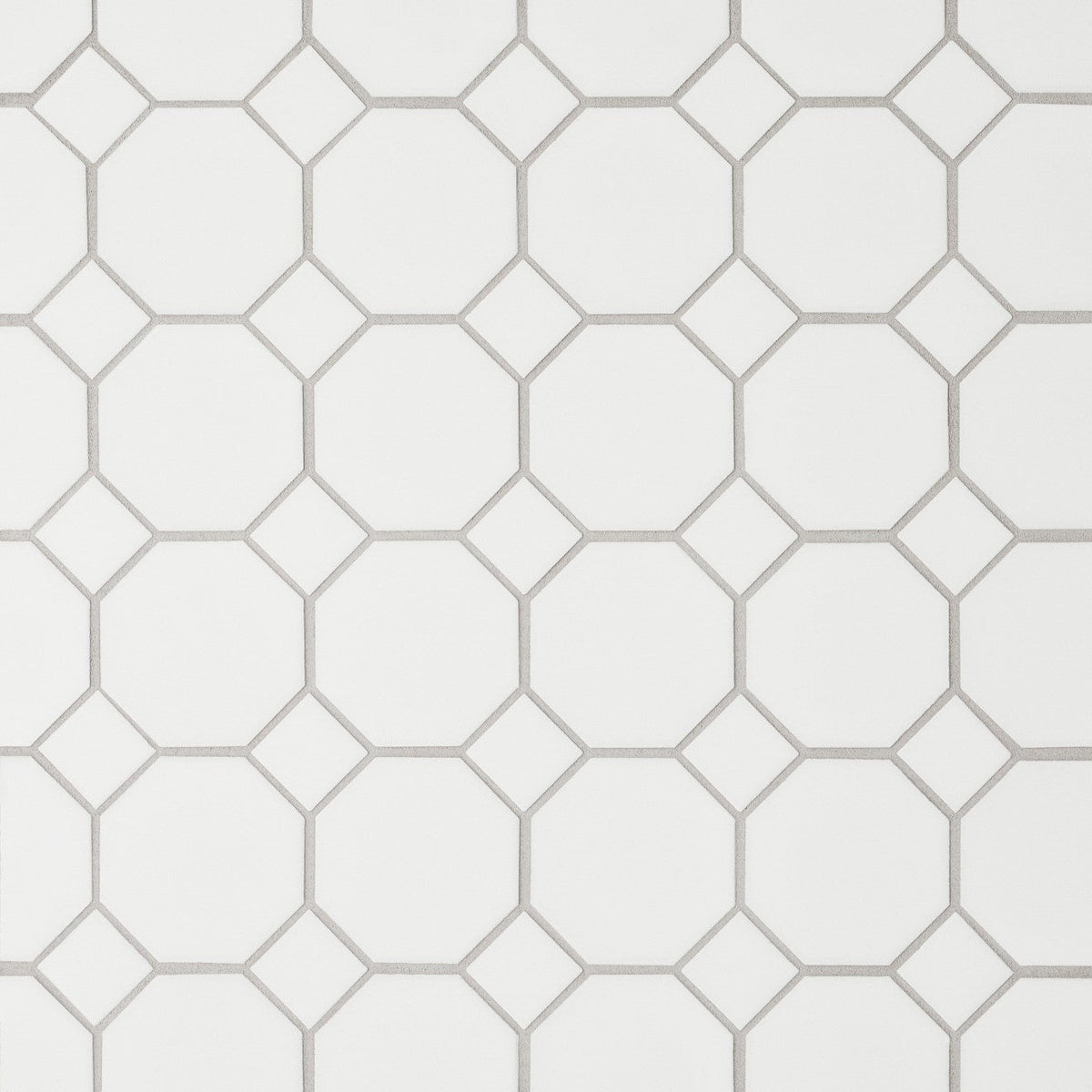 Bedrosians Le Cafe 2" x 2" Octagon Mosaic Matte White