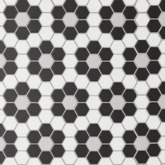 Bedrosians Le Cafe 1" x 1" Deco Design Mosaic Deco Design 6