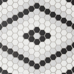 Bedrosians Le Cafe 1" x 1" Deco Design Mosaic Deco Design 7