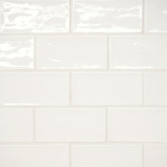 Bedrosians Marin 2.5" X 5" Gloss Pearl White / White