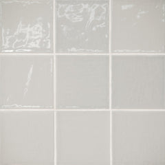 Bedrosians Marin 4" X 4" Gloss Pebble Gray / Light Gray