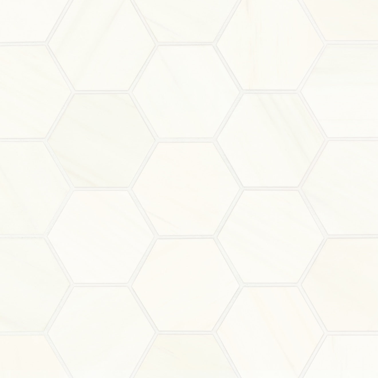 Bedrosians Marble 12" X 12" Hexagon 3" Mosaic Honed Dolomite