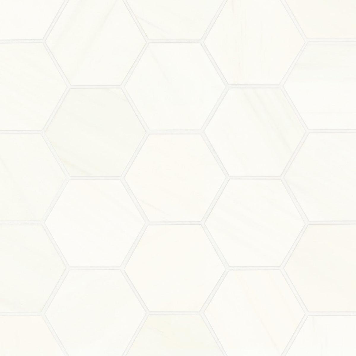 Bedrosians Marble 12" X 12" Hexagon 3" Mosaic Honed Dolomite