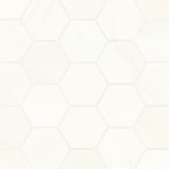 Bedrosians Marble 12" X 12" Hexagon 3" Mosaic Honed Dolomite