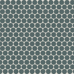 Bedrosians Marin 11.5" X 12.5" Penny Mosaic 0.75 Ocean Teal / Teal