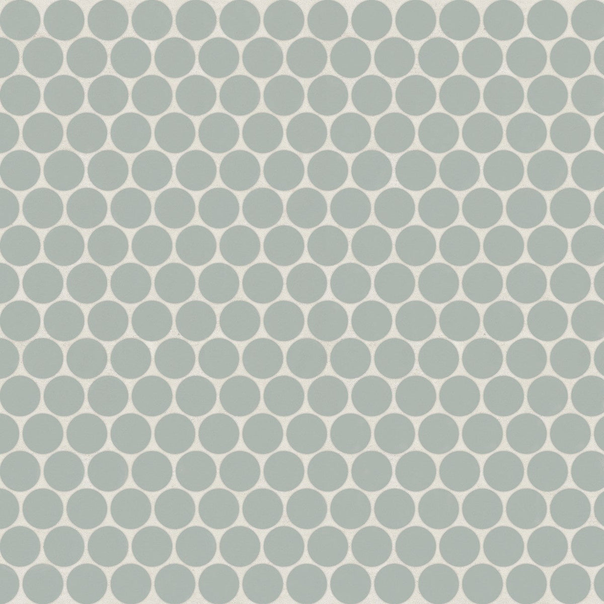 Bedrosians Marin 11.5" X 12.5" Penny Mosaic 0.75 Aloe Green / Light Green
