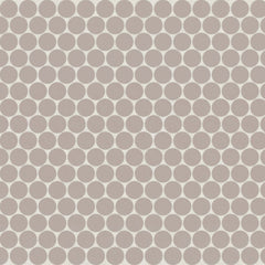 Bedrosians Marin 11.5" X 12.5" Penny Mosaic 0.75 Coastal Cliff / Taupe
