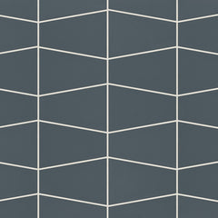 Bedrosians Marin 8.25" X 13" Trapezoid Mosaic Midnight Tide / Navy Blue