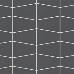 Bedrosians Marin 8.25" X 13" Trapezoid Mosaic Black Sea / Black