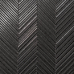 Bedrosians Kaikos 11.25" X 11.25" Chevron Glass Mosaic Brown