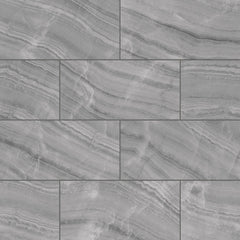 Bedrosians Gemma 12" X 24" Honed Grey Onyx