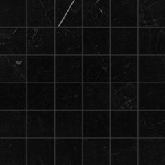 Bedrosians Gemma 12" X 12" Mosaic 2" X 2" Honed Notte