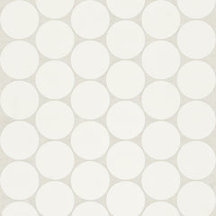 Bedrosians Marin 10.5" X 11.75" Penny Mosaic 2" Pearl White / White
