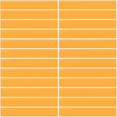 Daltile Color Wheel Mosaic 12'' X 10'' Straight 1'' X 6'' Glossy Mustard