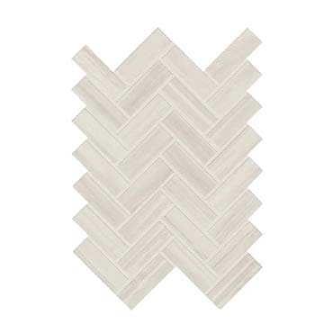 Daltile Elect 9" X 12" Herringbone Mosaic 1" X 3" White