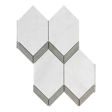 Emser Intrigue 11"x14" Picket Mosaic Gray