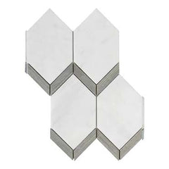 Emser Intrigue 11"x14" Picket Mosaic Gray