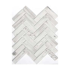 Emser Echo 11"x13" Herringbone Mosaic 1.22"X3.86" White