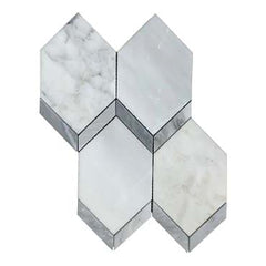Emser Intrigue 11"x14" Picket Mosaic Marble