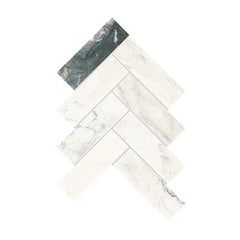 Daltile Gamma 10" X 15" Herringbone Mosaic 2" X 6" Illusive
