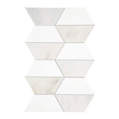 Daltile Perfit Mosaix 18" X RL" Mosaic Paradise & Thassos / Hex