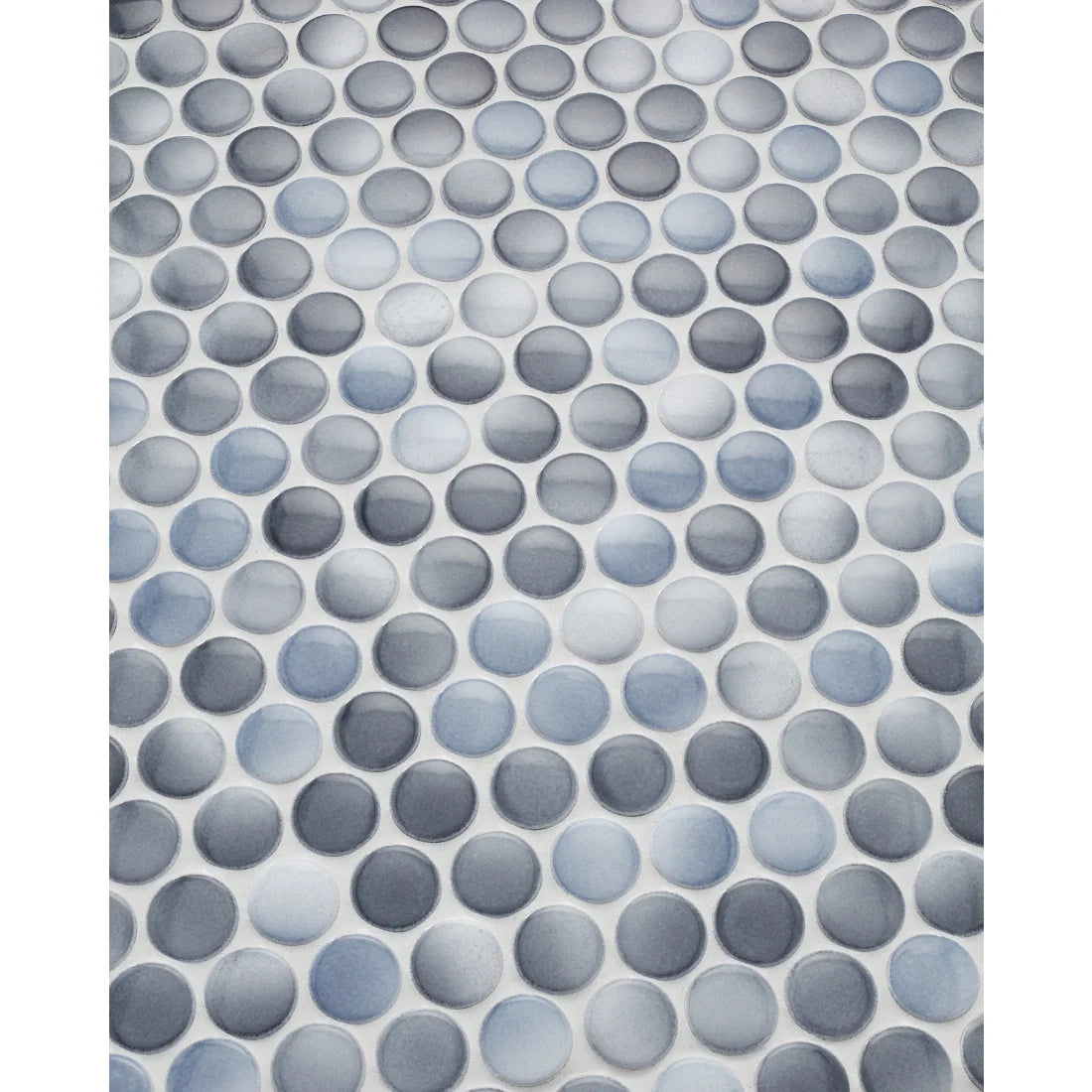 Tile Shop Penny Round 12x12 Mosaic Glossy Cloudy