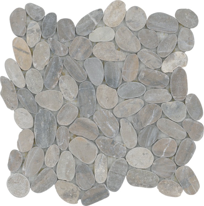 Emser Flat Venetian 12"x12" Mosaic 2"x2" Silver