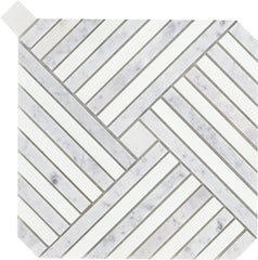 Emser Alluro 9"x9" Mini Palace Silver