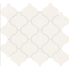 Daltile Color Wheel Retro 3" X 3" Arabesque Glossy Arctic White