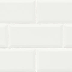 Bedrosians Traditions 4" x 10" Beveled Ice White