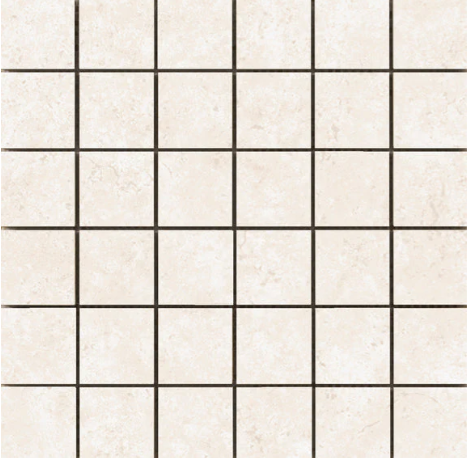 Emser Tesola 12"X12" Mosaic 2"X2" Silver Cream