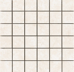 Emser Tesola 12"X12" Mosaic 2"X2" Silver Cream
