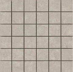 Emser Tesola 12"X12" Mosaic 2"X2" Silver Taupe