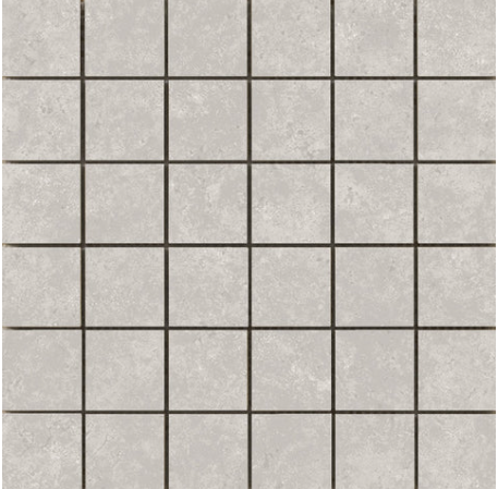 Emser Tesola 12"X12" Mosaic 2"X2" Silver Silver