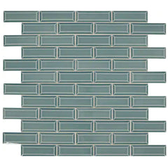 Daltile Revalia Remix 2" X 6" Brick Joint Beveled Celebration Teal