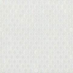 Bedrosians 360 3/4" Penny Rounds Mosaic - Gloss 12"x12" White