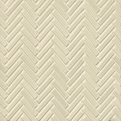 Bedrosians 90 1/2x2 Herringbone Mosaic - Gloss 11" x 12.25" Off White