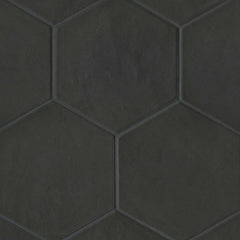Bedrosians Allora 8.5"x 10" Hexagon Black