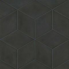 Bedrosians Allora 7.5" x 12.75" Rhomboid Black