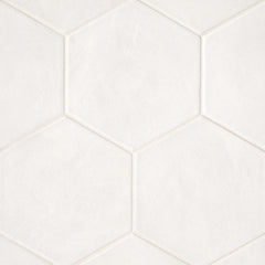 Bedrosians Allora 8.5"x 10" Hexagon White