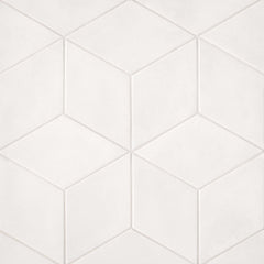 Bedrosians Allora 7.5" x 12.75" Rhomboid White