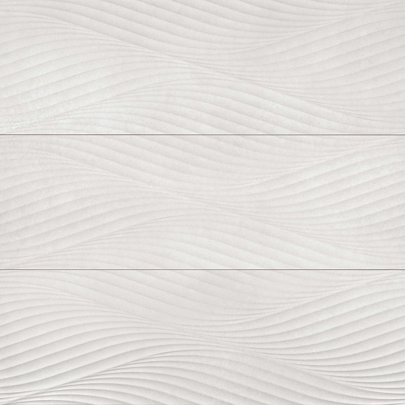 Bedrosians Donna 13" x 40" Matte Wave Deco Silver
