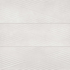 Bedrosians Donna 13" x 40" Matte Wave Deco Silver