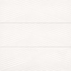 Bedrosians Donna 13" x 40" Matte Wave Deco White