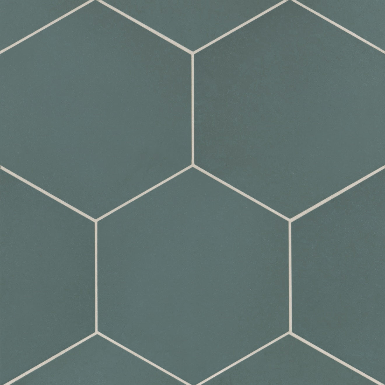 Bedrosians Makoto 10" x 11.5" Hexagon Matte Arashi Blue