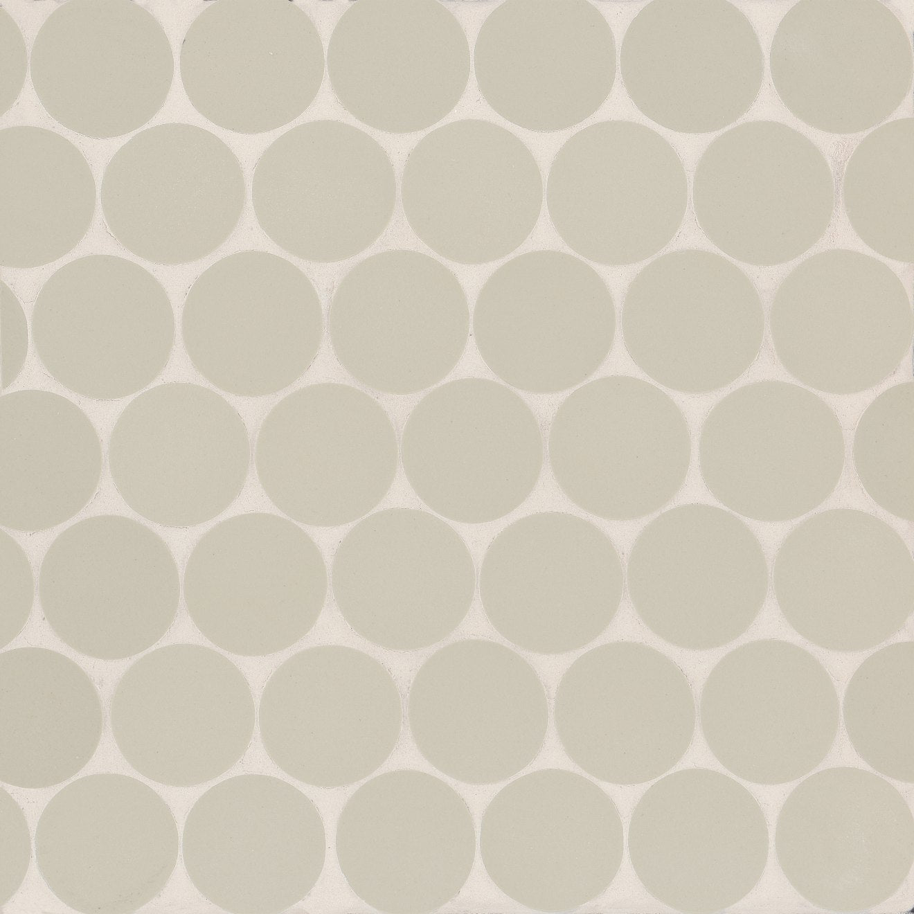 Bedrosians Makoto 10" x 10" Round Matte Kumo Grey