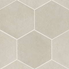 Bedrosians Makoto 10" x 11.5" Hexagon Matte Kumo Grey
